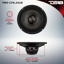 Load image into Gallery viewer, DS18 6.5in 150 Watts RMS 2 ohm Mid-Range Loudspeaker Neodymium Shallow