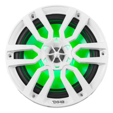 Load image into Gallery viewer, DS18 NXL Series Coaxial Marine Speaker w/ RGB Lights 8in 2-Way 125 Watts RMS 4 ohm White