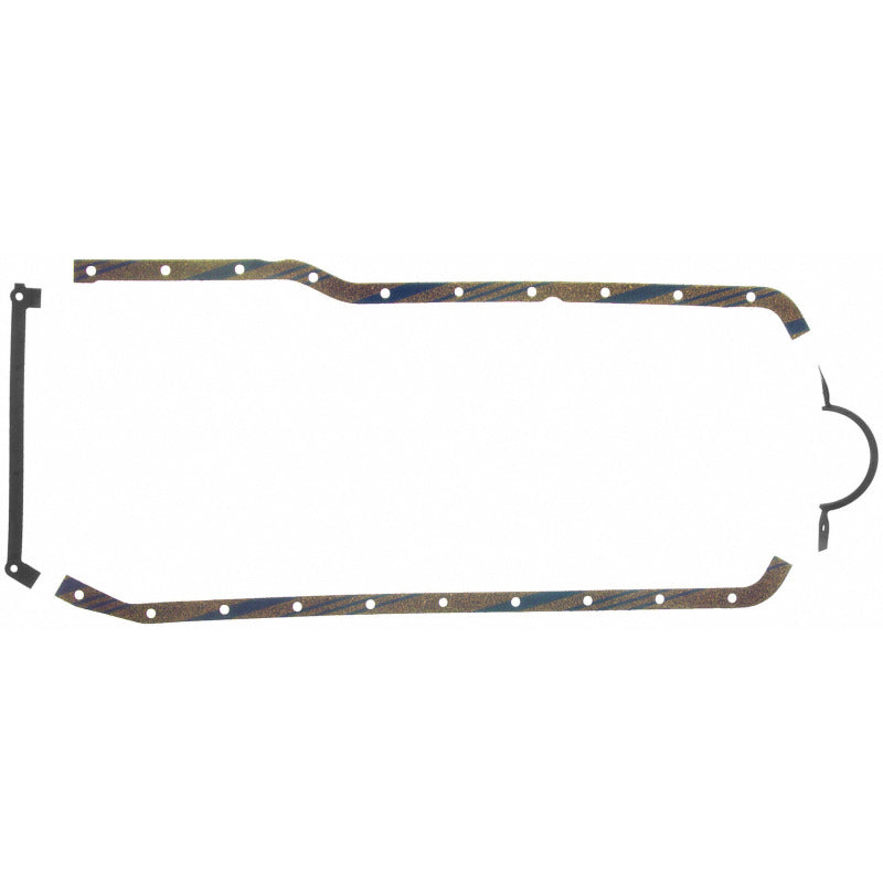 Fel-Pro Chevrolet Nova OS 30126 C-1 Engine Oil Pan Gasket Set 24 Bolt Hole Multi Piece Gasket