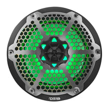 Load image into Gallery viewer, DS18 NXL-M Series Speaker w/ RGB LED Lights 8in 2-Way 125 Watts RMS 4 ohm Black