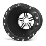 Race Star 63 Pro Forged 15x13 DBL Sportsman 5x5 BC / 0.00 BS - Black Anodized w/ Machined Wheel