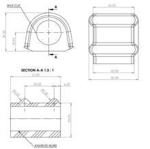 Load image into Gallery viewer, SuperPro Toyota Land Cruiser 300 Series (N/A North America) - 21mm LC300 Rear Sway Bar Bushing Kit
