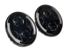 Load image into Gallery viewer, Raxiom 97-18 Jeep Wrangler TJ &amp; JK 6-LED Headlights w/ Partial Halo- Black Housing (Clear Lens)