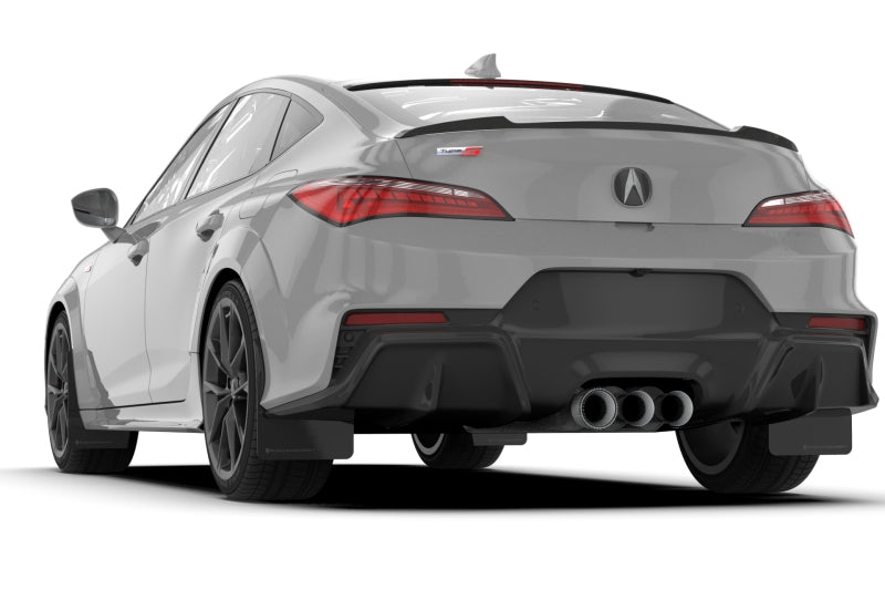 Rally Armor 23-26 Acura Integra Type S Black Mud Flap w/Dark Grey Logo MF129-UR-BLK-DGRY