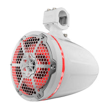Load image into Gallery viewer, DS18 Towers With Built In Driver And Passive Radiator Tower 8in 1in 180 Watts RMS RGB LEDs White