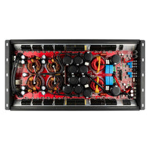 Load image into Gallery viewer, DS18 1-Channel Amp 15000 Burst/0.5ohm 8000/1ohm 4800/2ohm 2500/4ohm Watts RMS w/ Voltmeter Black