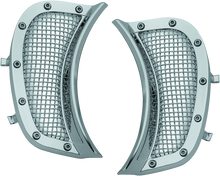 Load image into Gallery viewer, Kuryakyn Mesh Headlight Vent Accents Chrome