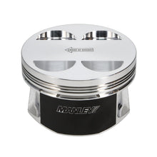 Load image into Gallery viewer, Manley Nissan GT-R 3.8L VR38DETT 99mm Bore 9.8:1 CR -2cc Dish Extreme Duty Piston Set w/ Rings