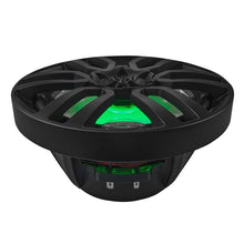 Load image into Gallery viewer, DS18 NXL Series Coaxial Marine Speakers w/ RGB Lights 8in 2-Way 125 Watts RMS 4 ohm Black