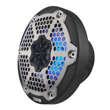 Load image into Gallery viewer, DS18 NXL-M Series Spkr w/ RGB LED Lights 6.5in 2-Way 100 Watts RMS 4 ohm Blk Grill Detached w/ Cover