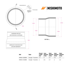 Load image into Gallery viewer, Mishimoto Duracore 3.5in to 4in Transition Coupler