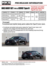Load image into Gallery viewer, HKS BODY KIT TYPE-S FL5 S-Skirt 53004-AH002
