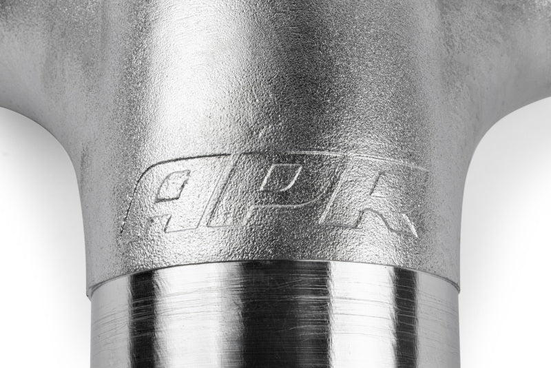 APR Cast T304 Stainless Steel Double Y-Splitter - 76mm to Quad 63.5mm (3in to Quad 2.5in) EXH0146