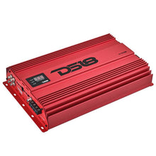 Load image into Gallery viewer, DS18 1-Channel Amp 9200 Burst/0.5ohm 5000/1ohm 3500/2ohm 2200/4ohm Watts RMS w/ Voltmeter Red