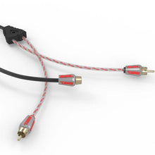 Load image into Gallery viewer, DS18 Level 3 RCA Wire Y Connector 1 Female to 2 Male Red