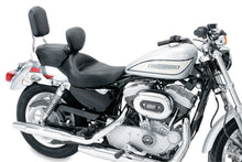 Load image into Gallery viewer, Mustang 04-21 Harley Sportster Wide Touring Solo Seat w/Driver Backrest - Black