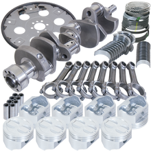 Load image into Gallery viewer, Eagle Chevy 350 1Pc 3.480in Crank 5.700in I-Beam Rods 4.030in Pistons 168 Tooth FP Balanced Assembly