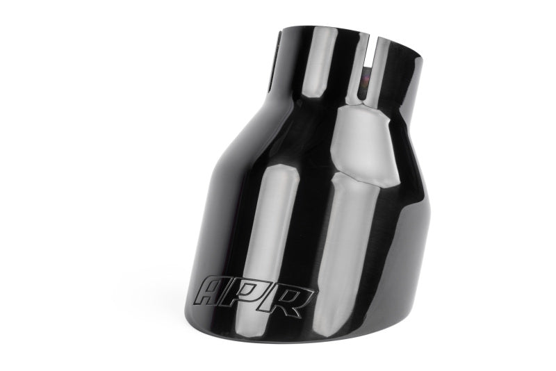 APR Double-Walled 4in Slash-Cut Tips - Polished Diamond Black - Set of 2 TPK0003