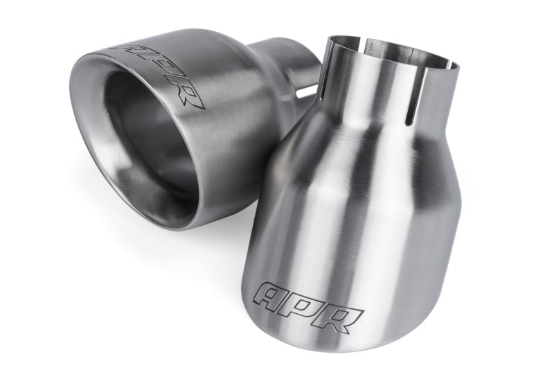APR Double-Walled 4in Slash-Cut Tips - Brushed - Set of 2 TPK0002