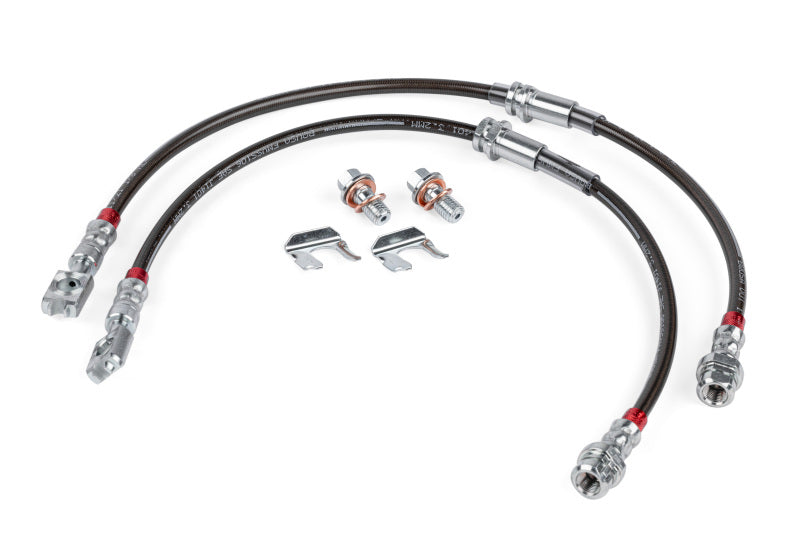 APR 05-22 Audi A3/05-22 Volkswagen GTI/Jetta/Passat Braided Stainless Steel Brake Line Set - Front BRK00047