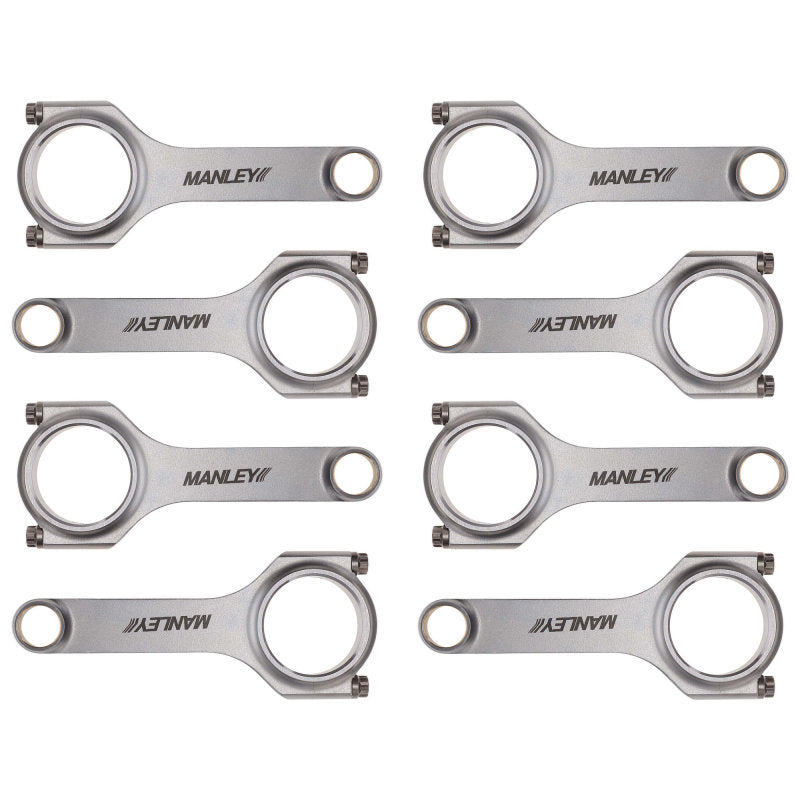 Manley Chevy Small Block LS Series 6.125in H Beam Connecting Rod Set - GTR Auto