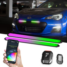 Load image into Gallery viewer, XK Glow 9in XKmax DRL Truck Grill Flexible Light App Cntl Bar 2pc
