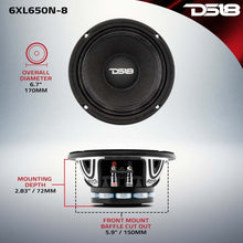 Load image into Gallery viewer, DS18 6.5in 325 Watts RMS 8 ohm Neodymium Mid-Range Loudspeakers
