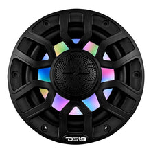 Load image into Gallery viewer, DS18 Marine 6.5in 2-Way 150 Watts RMS 4 ohm Digital LED Lights Bullet Tweeter Covers Included Black