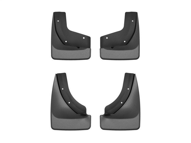 WeatherTech 21-26 Hyundai Seltos Front & Rear Mudflaps - Black 110208-120208