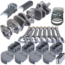 Load image into Gallery viewer, Eagle Chevy 350 3.750in Crank 6.000in I-Beam Rods -5cc Flat Top 4.060in Pistons Balanced Assembly