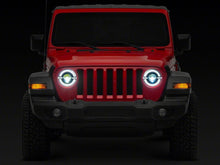 Load image into Gallery viewer, Raxiom 18-23 Jeep Wrangler JL Axial Series 9-In LED Angel Eye Headlights- Black Housing (Clear Lens)