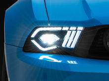 Load image into Gallery viewer, Raxiom 10-12 Ford Mustang w/ Factory Halogen LED Projector Headlights- Black Housing (Clear Lens)