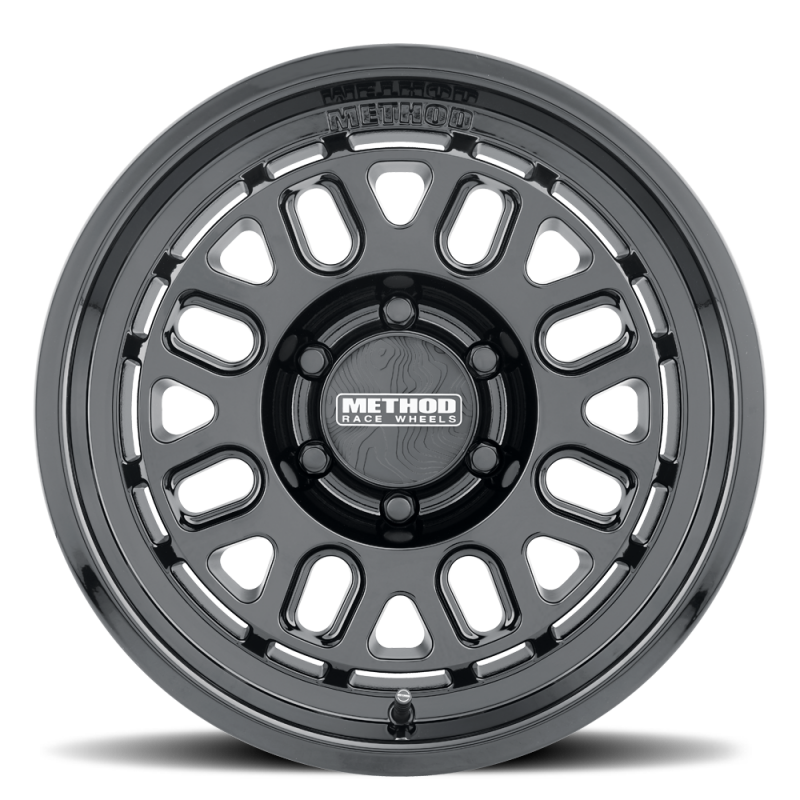 Method MR321 17x8.5 +25mm Offset 6x5.5 BP 106.25mm CB Gloss Black Wheel MR321785601325