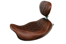 Load image into Gallery viewer, Mustang 2008-17 Harley Rd King,06-07 Str Glide,00-05 Eagle Wide Tripper Solo Seat - Brown