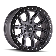 Load image into Gallery viewer, Dirty Life 9303 DT-1 17x9/5x127 BP/-38mm Offset/78.1mm Hub Matte Gunmetal Wheel - Beadlock - GTR Auto