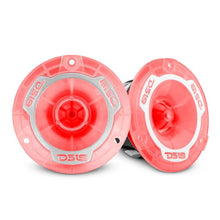 Load image into Gallery viewer, DS18 3.8in Super Bullet Tweeter 120 Watts RMS 1in Aluminum Vc 4 ohm RGB LED Lights- Pair