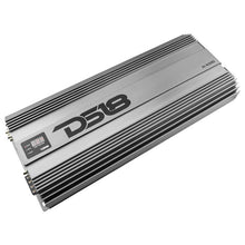 Load image into Gallery viewer, DS18 1-Chnl Amp 18000 Burst/0.67ohm 10000/1ohm 5800/2ohm 3500/4ohm Watts RMS w/ Voltmeter Black