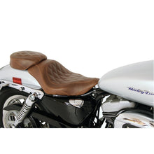 Load image into Gallery viewer, Mustang 04-21 Harley Sportster Wide Tripper Solo Seat Diamond Stitch- Distressed Brown