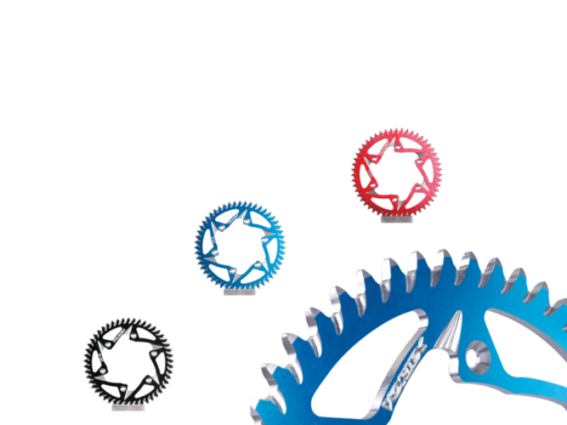 Vortex Racing Aluminum Rear Sprocket 525 52 Tooth- Blue 595ZB-52