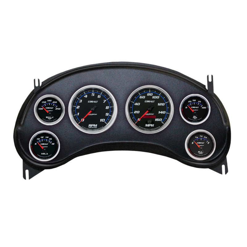Autometer Designer Black Direct Fit Dash Kit 98-04 Chevy S10 Truck (2 x 3-3/8in. / 4 x 2-1/16in.) 2934-06