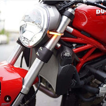 Load image into Gallery viewer, New Rage Cycles 09-13 Ducati Monster 1100 Front Turn Signals w/Load EQ 1100-FS-L