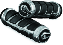 Load image into Gallery viewer, Kuryakyn Kinetic Grips Dual Cable Chrome