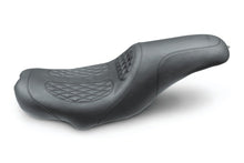 Load image into Gallery viewer, Mustang 08-20 Harley Electra Glide,Rd Glide,Rd King Tripper Fastback 1PC Seat w/Diam Stitch- Black