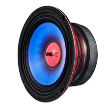 Load image into Gallery viewer, DS18 6.5in 250 Watts RMS 4ohm Mid Range Loudspeaker w/Translucent Dust Cap and Cone w/RGB LED Lights