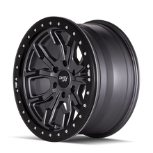 Load image into Gallery viewer, Dirty Life 9303 DT-1 17x9/5x114.3 BP/-12mm Offset/72.6mm Hub Matte Gunmetal Wheel - Beadlock - GTR Auto