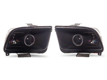 Load image into Gallery viewer, Raxiom 05-09 Ford Mustang w/ Factory Halogen LED Halo Headlights- Black Housing (Smoked Lens)