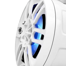 Load image into Gallery viewer, DS18 Marine And Psports Compact Towers Flat And Pole Mount 6.5in 100 Watts RMS RGB LED Lights White