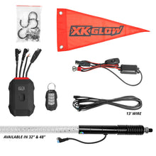 Load image into Gallery viewer, XK Glow 2x 48  XKmax RGBW Advanced App Control LED Whip Light Kit for 4x4 Offroad UTV ATV
