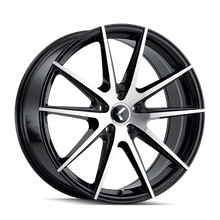 Load image into Gallery viewer, Kraze KR193 Turismo 20x8.5 / 5x115 BP / 38mm Offset / 72.62mm Hub Gloss Black Machined Wheel