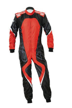 Load image into Gallery viewer, OMP KS-3X ART OVERALL FIA 8877-2022 (KIDS) BLUE / RED SZ 150